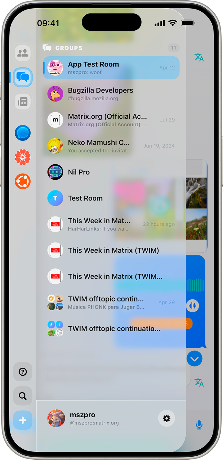 Neo rooms screen