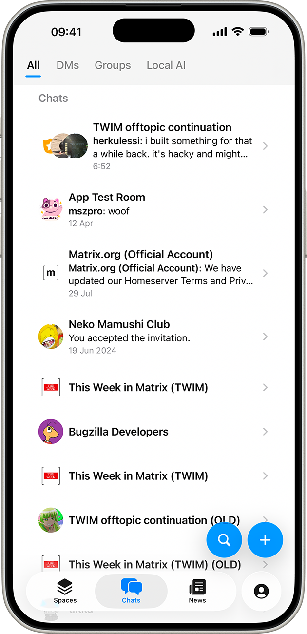Neo room list view