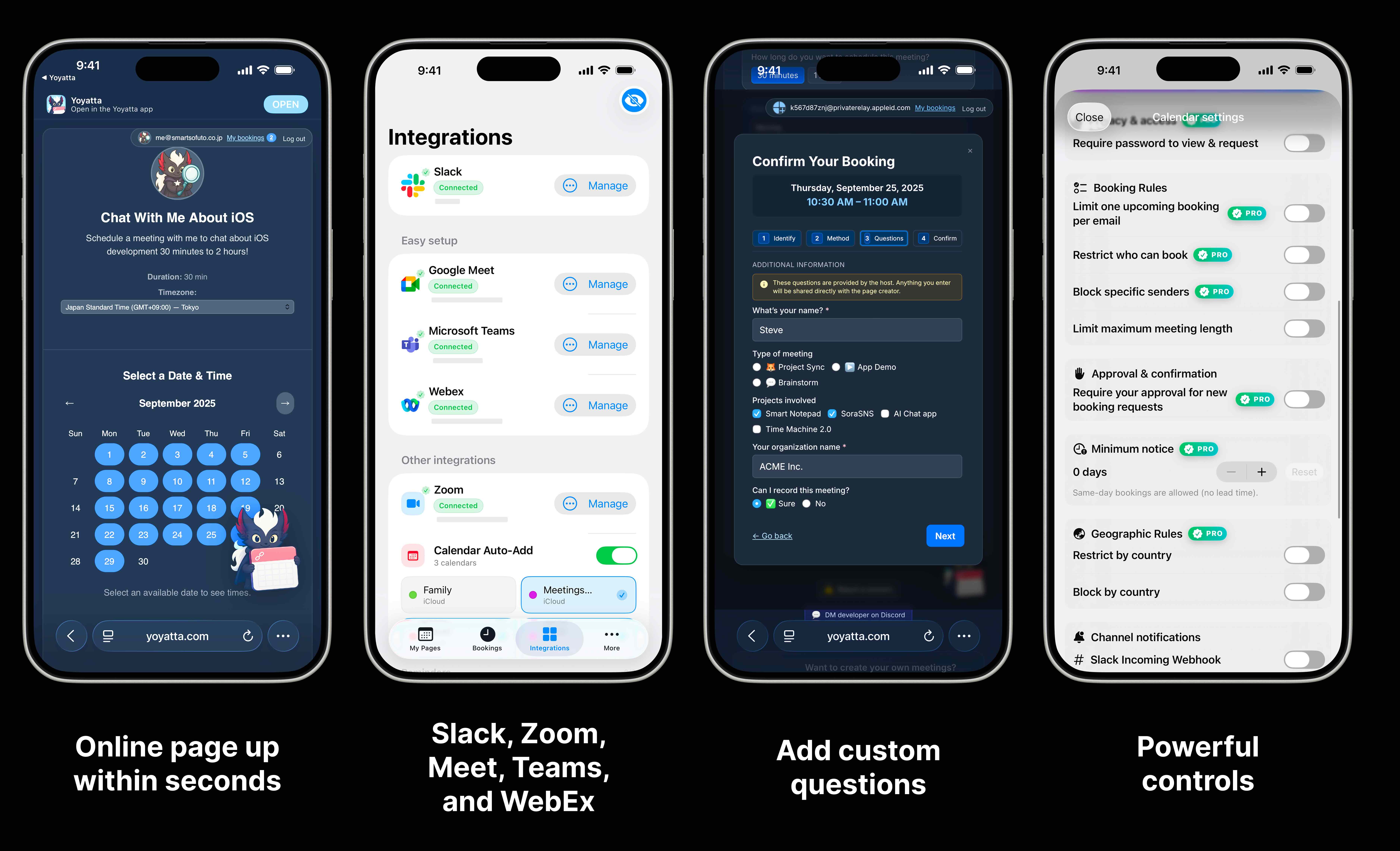BookU.ai booking page interface